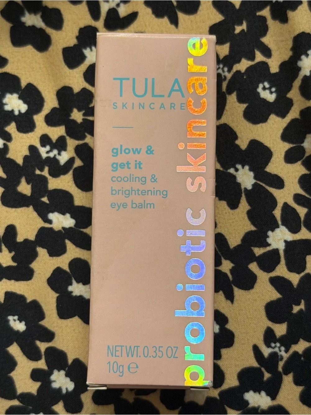 TULA Skincare Rose Glow Get It Cooling Brightening Eye Balm 0.35oz 10g Full Size
